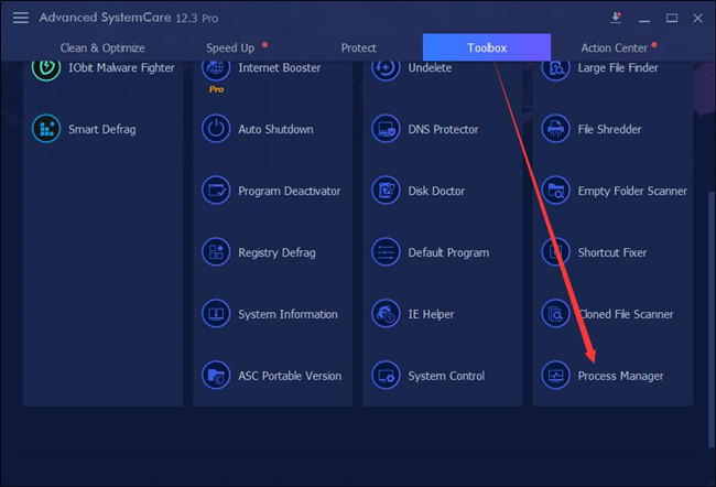 advanced system care process manager