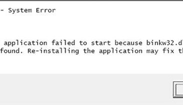 binkw32.dll missing