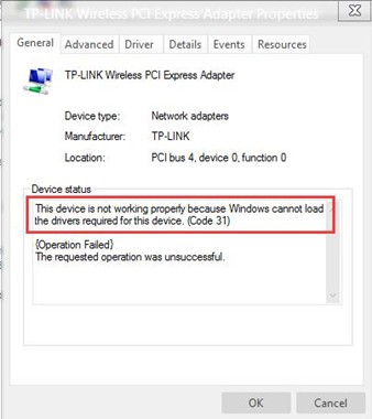 Fix Code 31 Error For Network Adapter On Windows 10