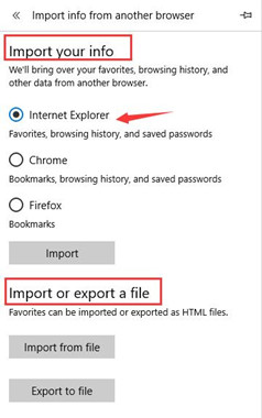 import your info