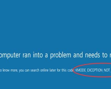 kmode exception not handled