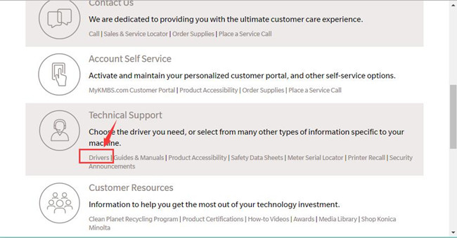 konica minolta official site drivers