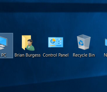 move windows 10 desktop icon