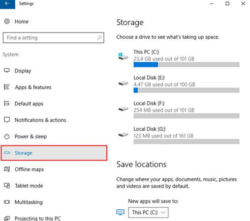 How to Manage Disk Storage Space in Windows 10