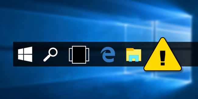 taskbar disappeared windows 10