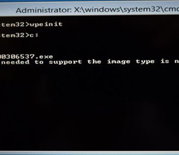 The Subsystem Needed To Support The Image Type Is Not Present