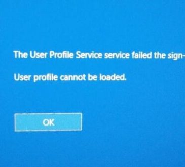 the user profile service failed the sign in