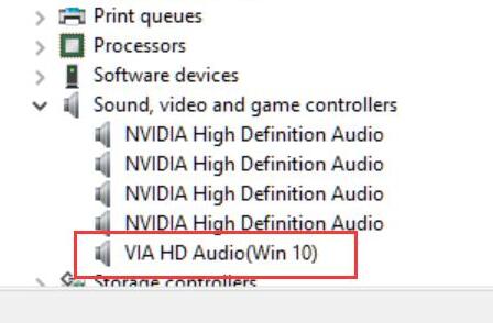 Via hd audio не работает на windows 10