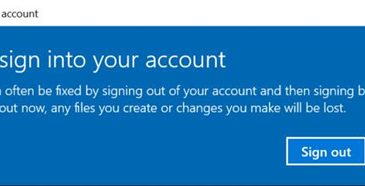 we cannot sign in your account