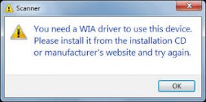 wia driver for hp scanner