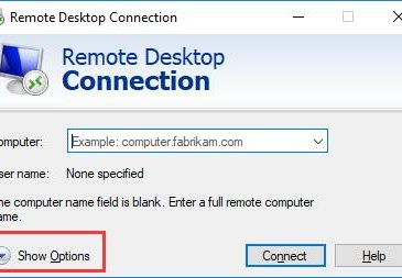 windows 10 remote desktop connection