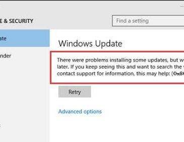 windows update error 0x8024a105