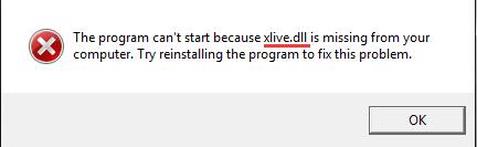 xlive.dll missing