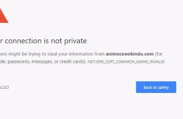 your connection is not private in chrome