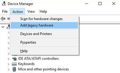 Legacy hardware