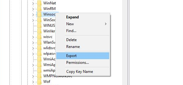 export winsock and winsock2