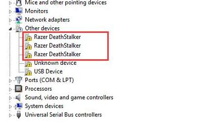 razer deathstalker error