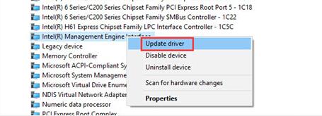 intel management engine driver windows 10 h61