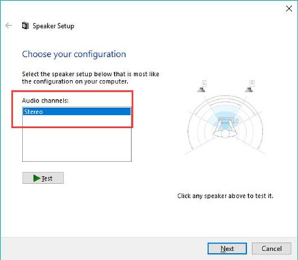 change audio channels to stereo