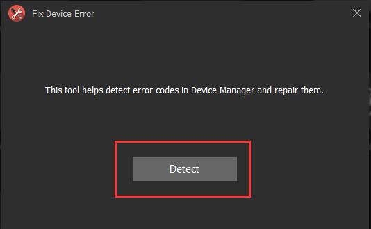 detect device manager errors