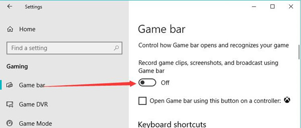 disable game bar