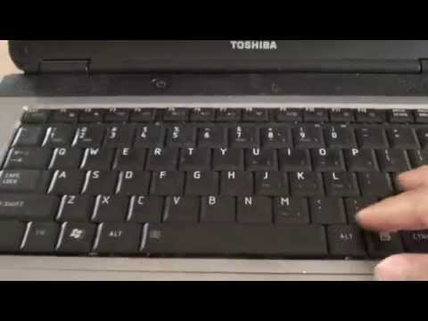 unlock cursor on toshiba laptop