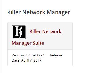 updating killer network drivers