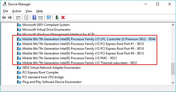 sct device update software not finding device