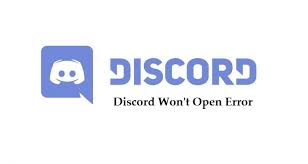 discord won't open
