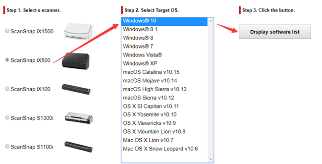 scansnap ix500 twain driver download