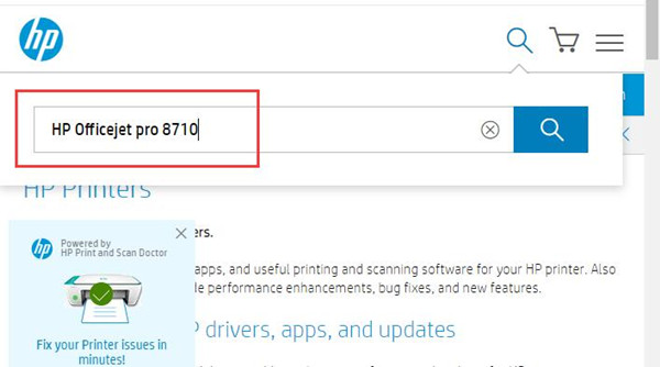 hp officejet pro 8710 drivers on official site