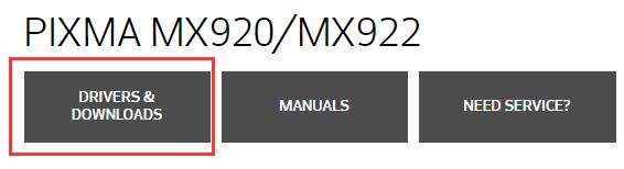 pixma mx922 driver downloads