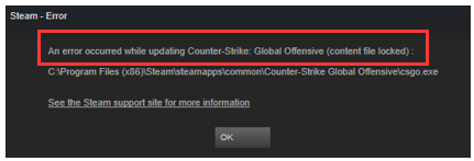 steam content file locked