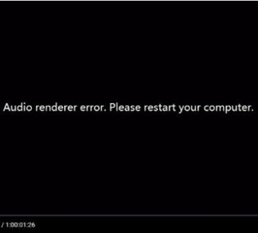 audio renderer error youtube