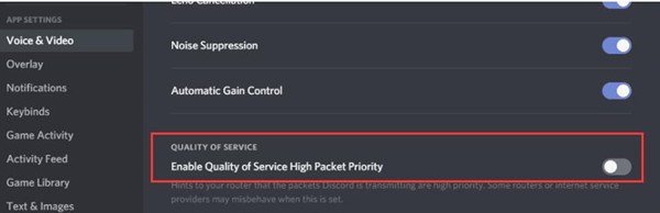 disable discord quality of service