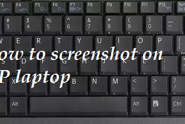 how to screenshot on hp laptop