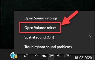 open volume mixer