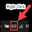 right click sound icon