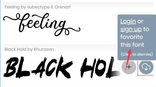 add fonts to favorite on fontspace