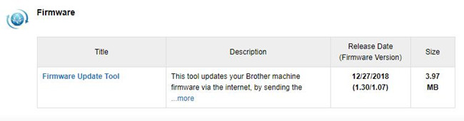 brother firmware update without wifi