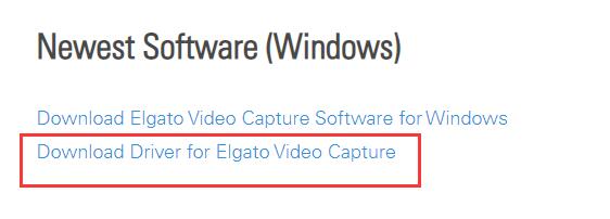 download driver for elgato video capture