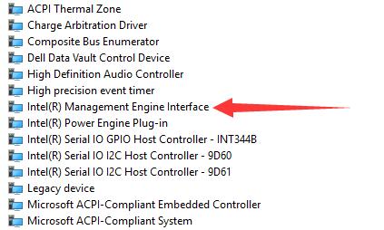 download intel management engine interface driver