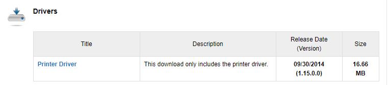 download printer drivers