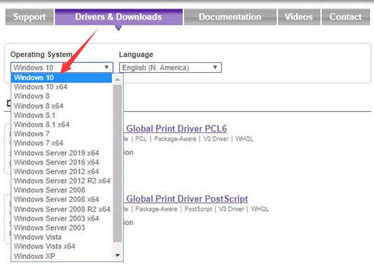 drivers and downloads on xerox official site