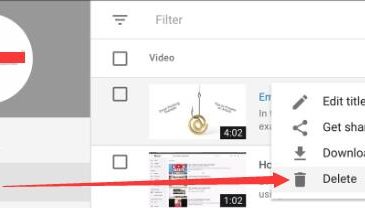 delete youtube videos