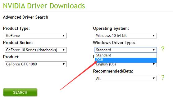 nvidia dch driver download
