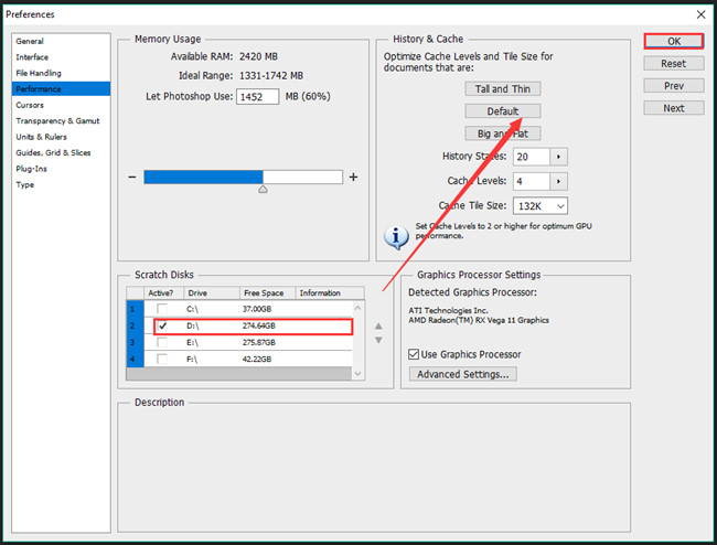 scratch disk full photoshop cs6