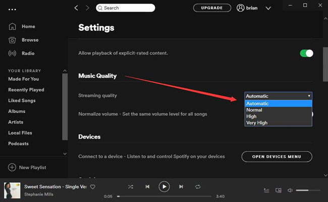 spotify music quality