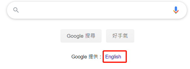 google provides english