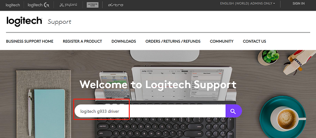 logitech g933 drivers search